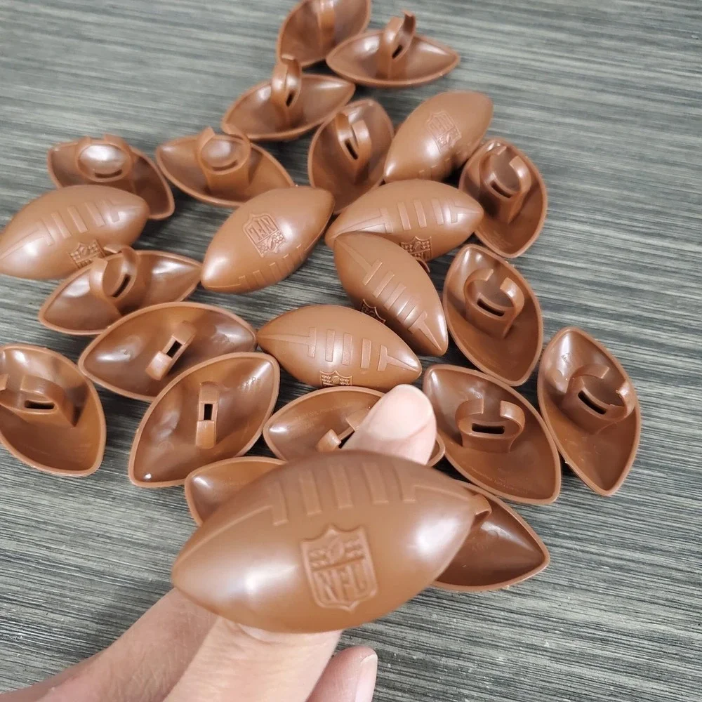 NFL Football Ring Cake Cupcake Toppers -‎ Brown, 2 Dozen - 24 Count